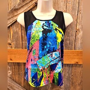 AQ Sport Tank Large Multicolor Vintage Women's Juniors
